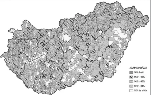 12. ábra: A munkajövedelmek aránya az összes személyijövedelemadó-alapból  (2011)