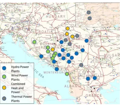 Figure  3-2: Location of proposed electricity generation projects 9