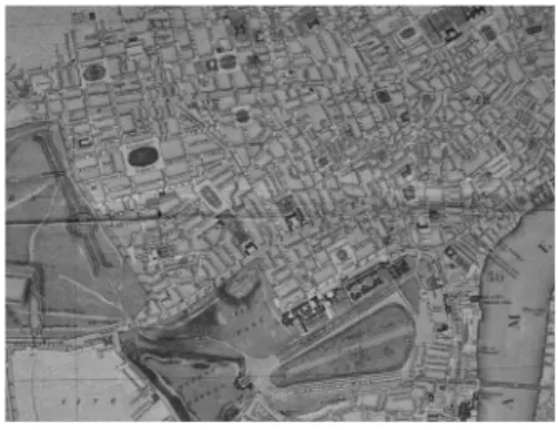 6. kép  London térképe, 1787, részlet  Forrás: Országos Széchényi Könyvtár Térképtára