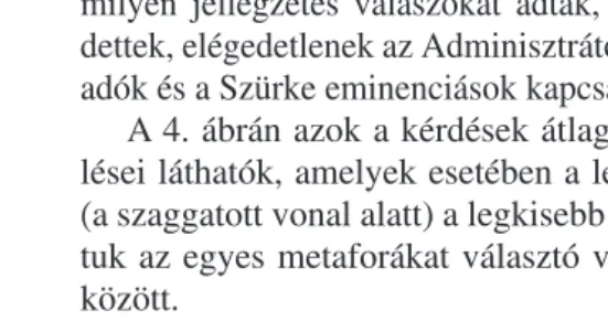 A 6. ábra azt mutatja, hogy korábbi feltételezésünk- feltételezésünk-nek megfelelően  jól elválik a rendszerek, eszközök mű-ködtetésével  kapcsolatos  HR-tevékenységek  leírása