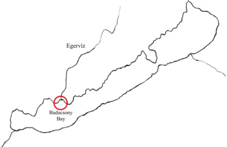Figure 1. Location of Badacsony Bay within Lake Balaton . 