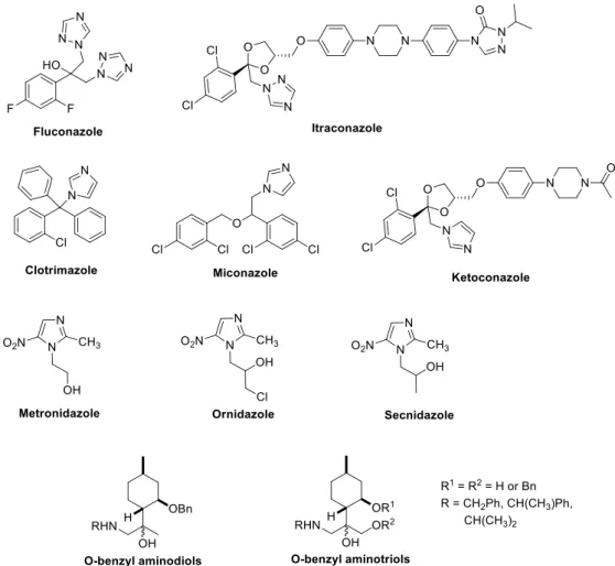 Figure 1. Azoles as potent antimicrobial agents. 