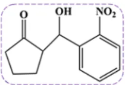 Fig.  1. Chemical  structure  of  the  2-(hydroxy-(2-nitrophenyl)methyl)  cyclopentanone
