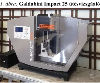 1. ábra: Galdabini Impact 25 ütésvizsgáaló 