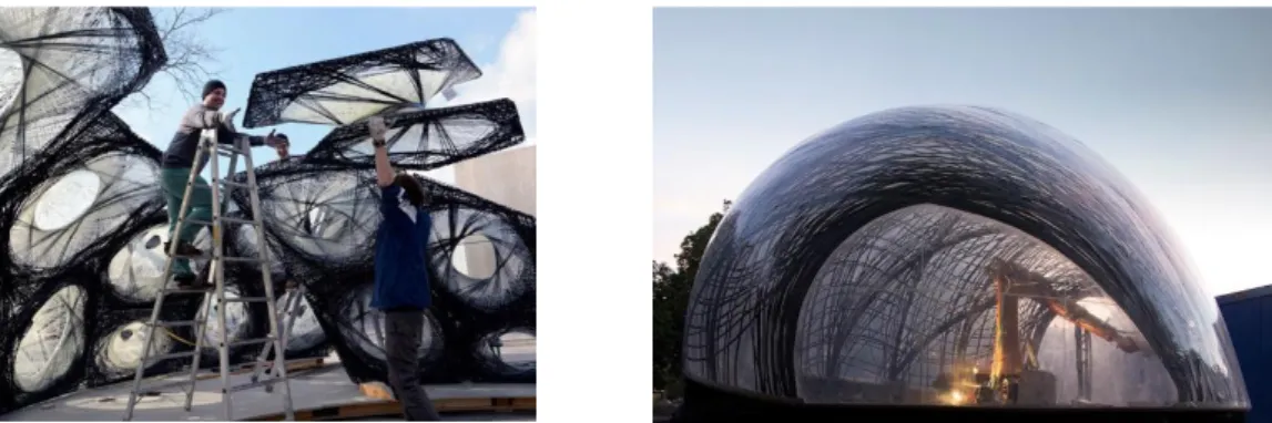 Figure 2. Research pavilion 2013–14  and 2014–15 (Knippers et al. 2019) 