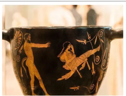 3. kép: Szatír hintáztatja az athéni leánykát az Aióra fesztiválon. 