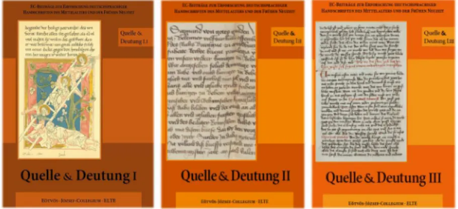 Abb. 6     Bände  I–III  der Reihe Quelle und Deutung 