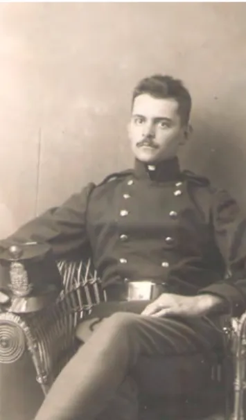 17. kép:  Fodor Ferenc honvédegyenruhában, Nagyvárad 1913. július  Ferenc Fodor in military uniform, Nagyvárad (today: Oradea,  Romania), July 1913