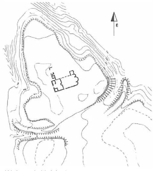 3. térkép Somogyvár várának alaprajza