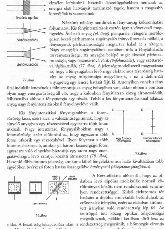 giatávolságra lévő  szintjei  közötti átmenetet  (78. ábra).