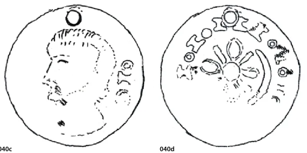 Gohl 1904, 81-84 n. 10-22 (rajz: 10-20. kép;  2  n.10,  3  n.14,  4  n.17,  5  n.13,  6  n.15, 16,  8 n.12)