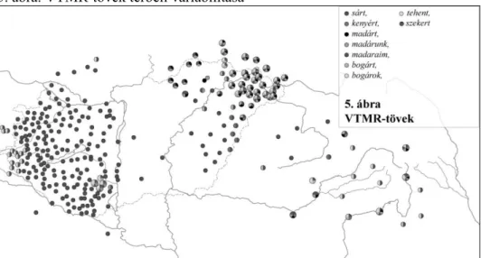 5. ábra. VTMR-tövek térbeli variabilitása 