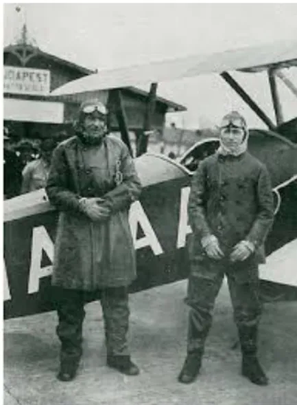          10. kép Bánhidi Antal és gépe a Gerle 13         11. kép Lampich Árpád és gépe az L2  1931