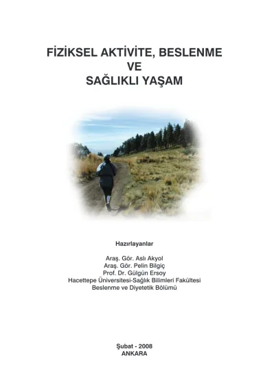 FİZİKSEL AKTİVİTE, BESLENME VE SAĞLIKLI YAŞAM