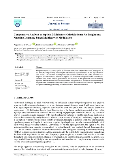 Comparative Analysis Of Optical Multicarrier Modulations: An Insight ...