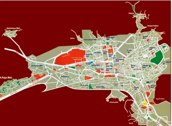 Şekil 3: Elazığ Şehir Planı 