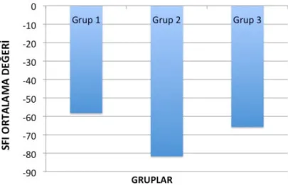 Tablo 5: Gruplar  arasında_ortalama SFI değerlerinin karşılaştırılması. 