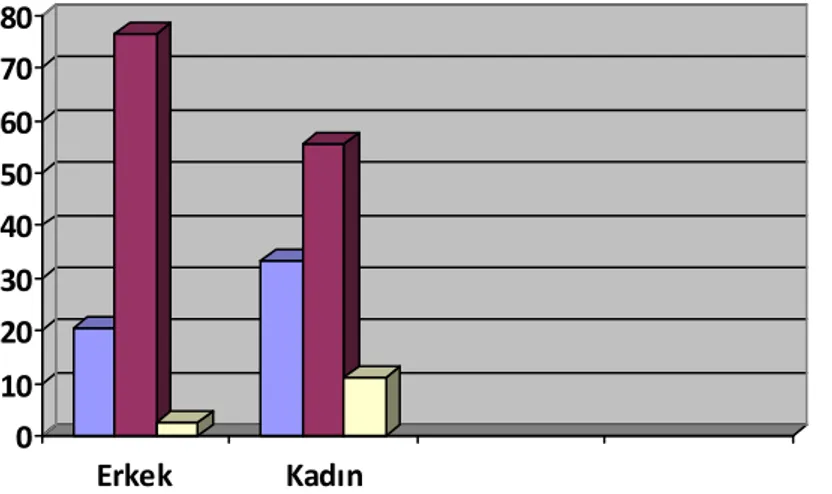 Şekil 1: HSK’nın cinsiyete göre yaş dağılımı 