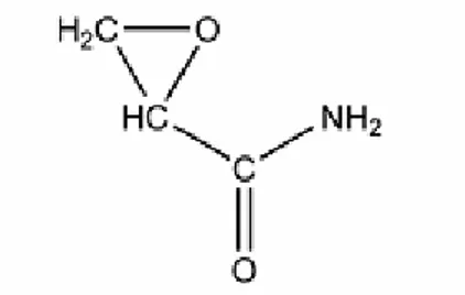 Şekil 3: Glisidamidin molekül yapısı 