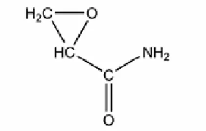 Şekil 3: Glisidamidin molekül yapısı 