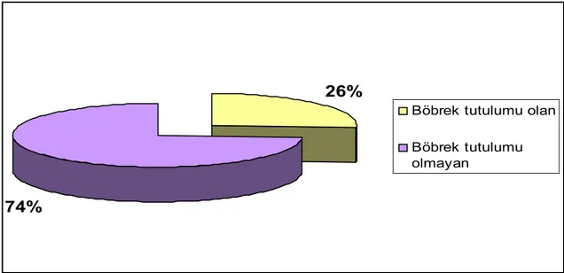 Şekil 8: Henoch-Schönlein purpuralı hastaların böbrek tutulumuna göre dağılımı  