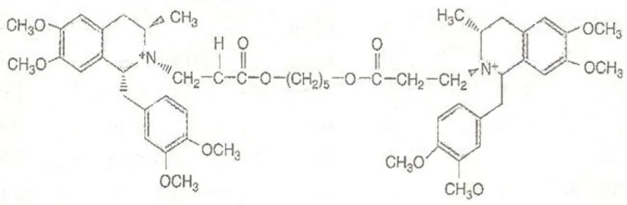 Şekil 4 : Sisatrakuryum Besilat’ın moleküler yapısı (33) 