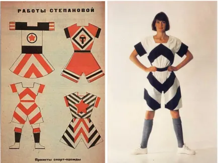 Şekil 20. Dress design 1, 1923-24, Lyubov Popova 