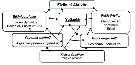 Şekil 1. Gençlerde fiziksel aktivite geliştirme modeli  Fiziksel Aktivite 