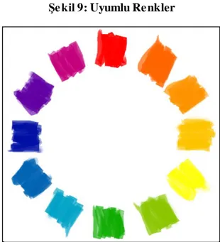 Şekil 9: Uyumlu Renkler 