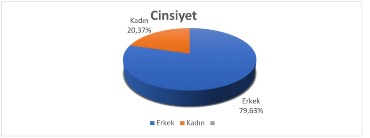 Şekil 3: Olguların cinsiyete göre dağılımı 