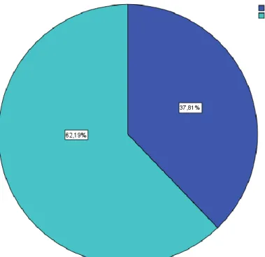 Şekil 4.1 Hastaların Cinsiyet Dağılımı 