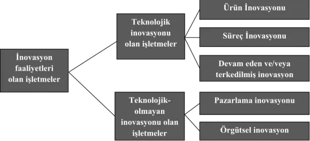 Şekil 2.4.  İnovasyon Faaliyetlerinin Yapısı 
