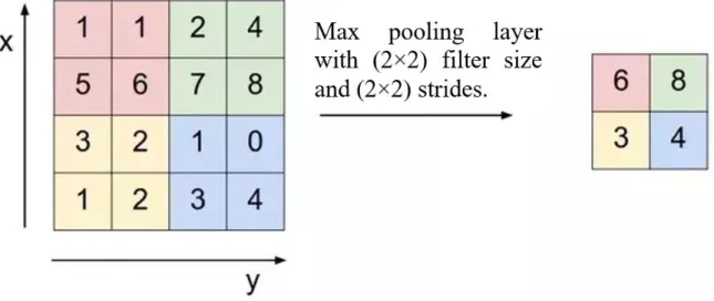Şekil 2.5. Max-Pooling filtresinin çıktısı. 