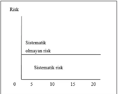 Şekil 1.2. Portföyün sistematik ve sistematik olmayan riski (Okka, 2010, s:368) 