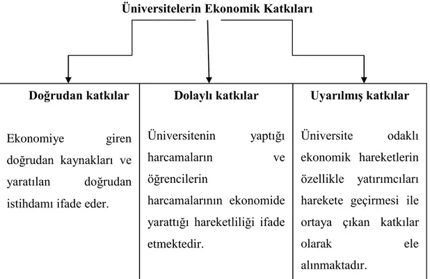 Şekil 2.1. Üniversitelerin ekonomik katkıları 