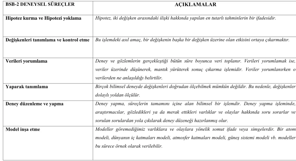 Tablo 2.1.’in devamı 