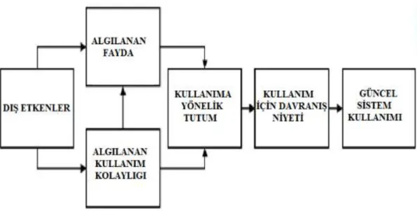 Şekil 2.4. Teknoloji kabul modeli 