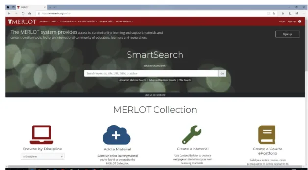 Şekil 2.2. Merlot ana sayfası 