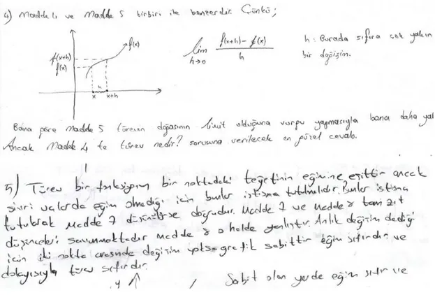 Şekil 4. 2. Katılımcının Mülakat Sorularına Verdiği Cevap 