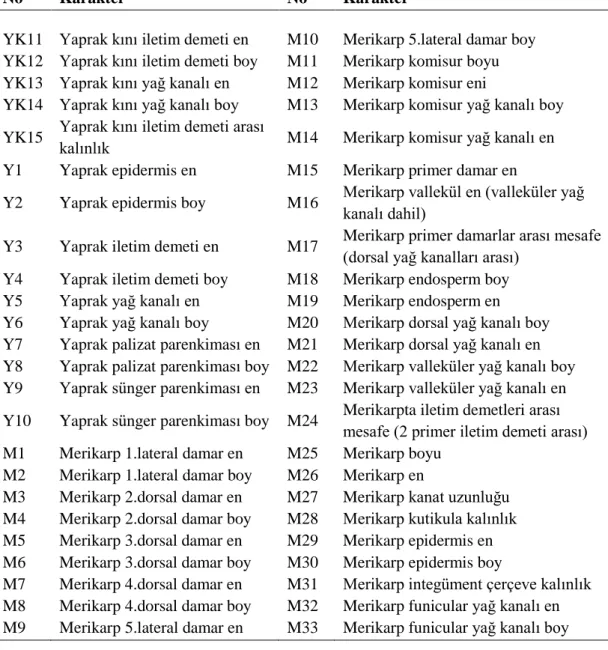 Tablo 3.4’ün devamı 