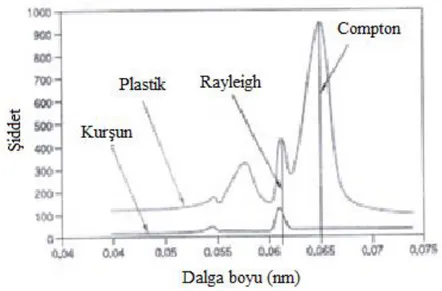 ġekil 2.6. Hafif ve ağır elementler için Compton ve Rayleigh saçılması (Brouwer, 2013) 