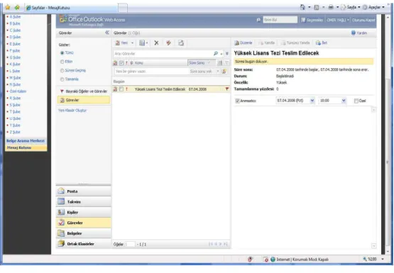 ġekil 10: Portal E-Posta Entgre Ekranı 1 