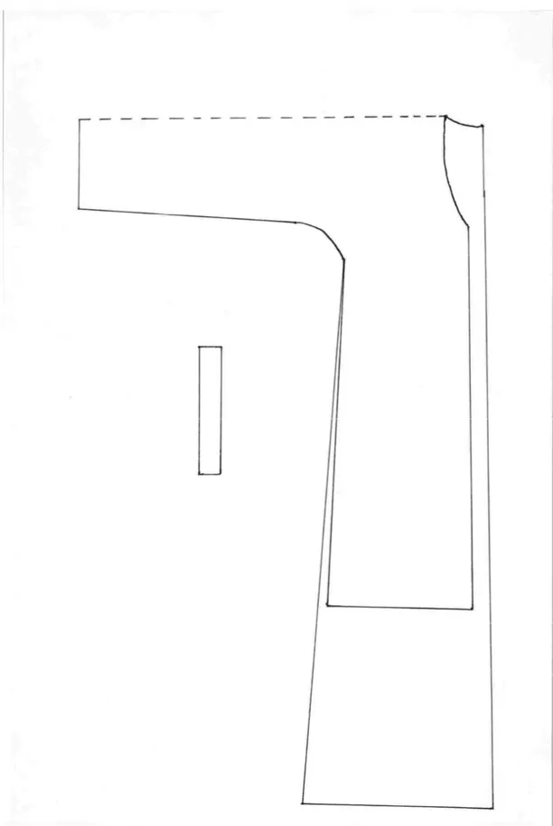 Şekil 27. Örnek No 7, Üçeteğin sadeleştirilmiş teknik kalıp çizimi 