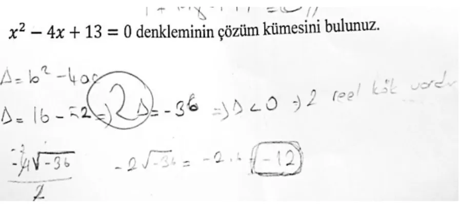Şekil 3. Yanlış Türüne İlişkin Örnek