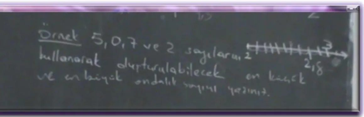 Şekil 8. Öğretmen sorusu (modelleme) 