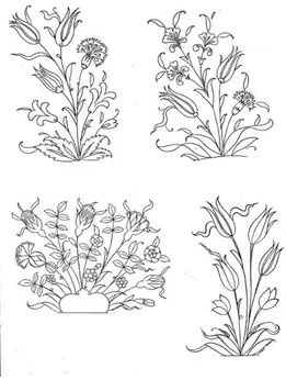 Şekil 8. Yarı üsluplaşmış çiçek (İ. Özkeçeçi ve Özkeçeci, 2007, s. 75). 