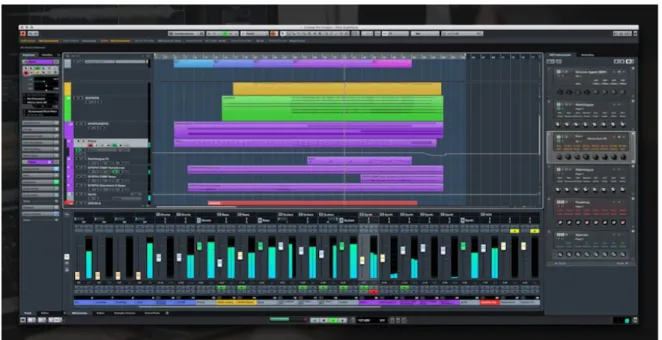 Şekil 14. Cubase görüntüsü. 