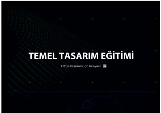 Şekil  48,  İnteraktif CD’ nin giriş görüntüsü 3 