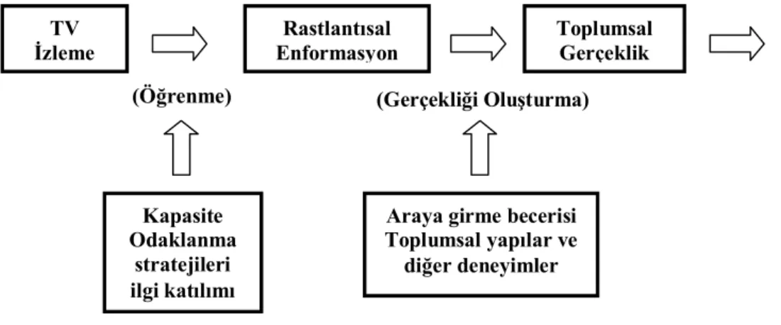 Şekil 3: Bir eğitilim koşulları modeli. (Hawkins ve Pingree 1983) 