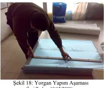 Tablo 14: Yorgan astarlamada kullanılan kumaşlar 